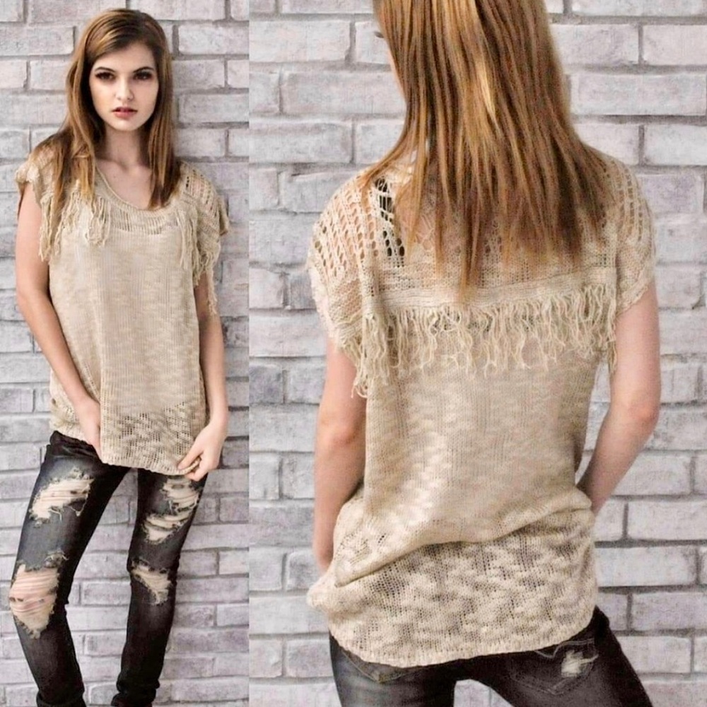 "Lizzie" Burnout Sweater - Picture 3 of 4